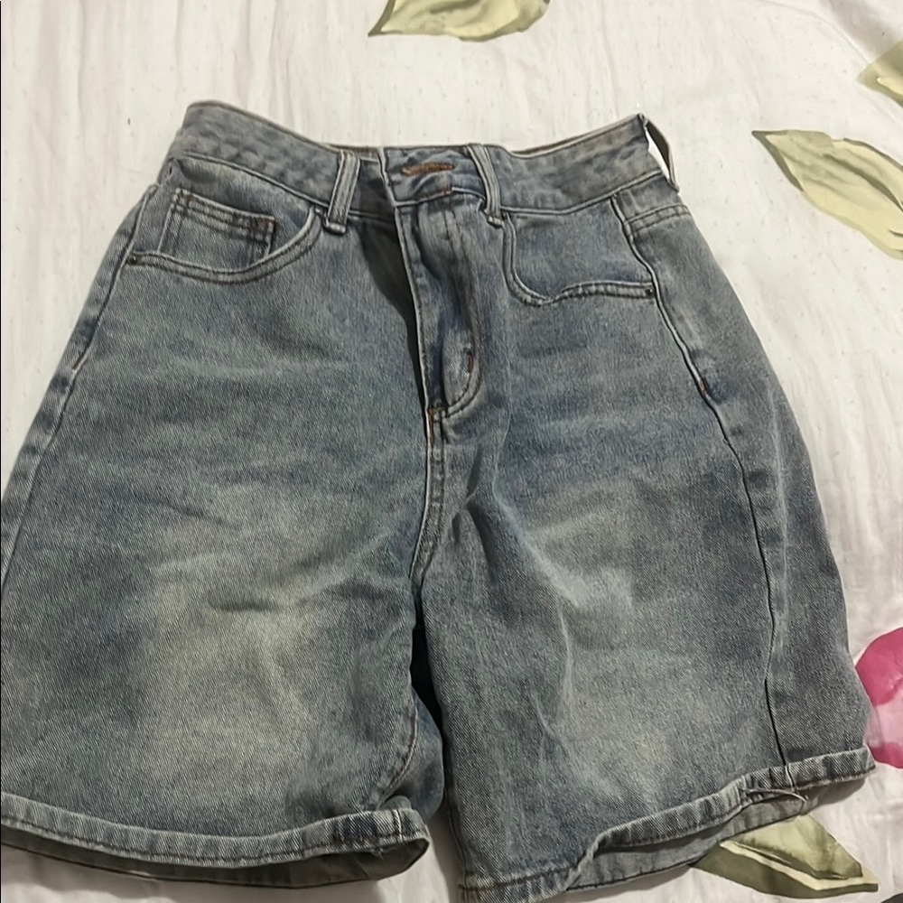 Classic Blue Denim Jean Shorts